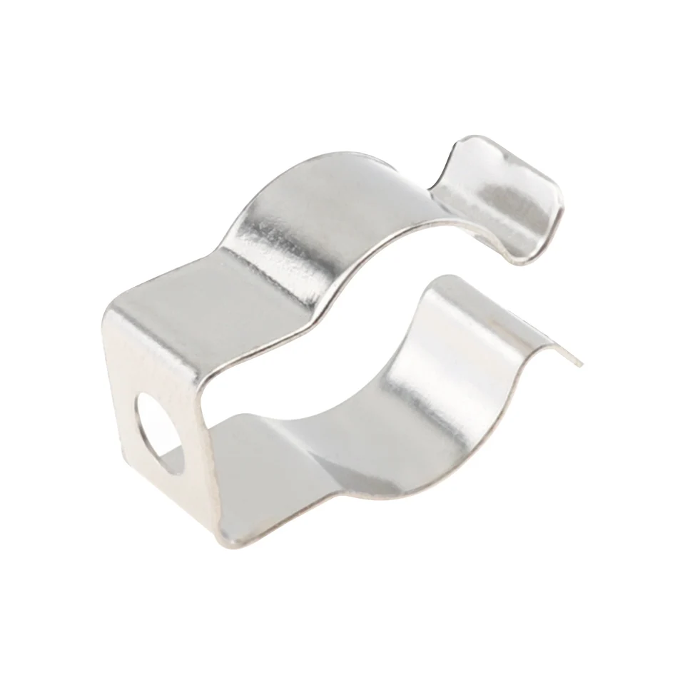 Mrosnail 50Pcs T5 LED Tube Light Clips - Nickel-Plated Manganese Steel Light Tube Fasteners For Secure Mounting Prevents Sagging Ideal For Tube Lamps Surface Mounting Brackets Pvc Tube Clamps
