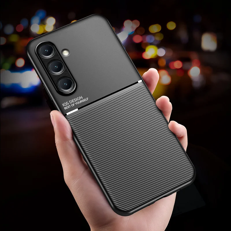 Luxury Leather Magnetic Phone Case - Premium Back Cover