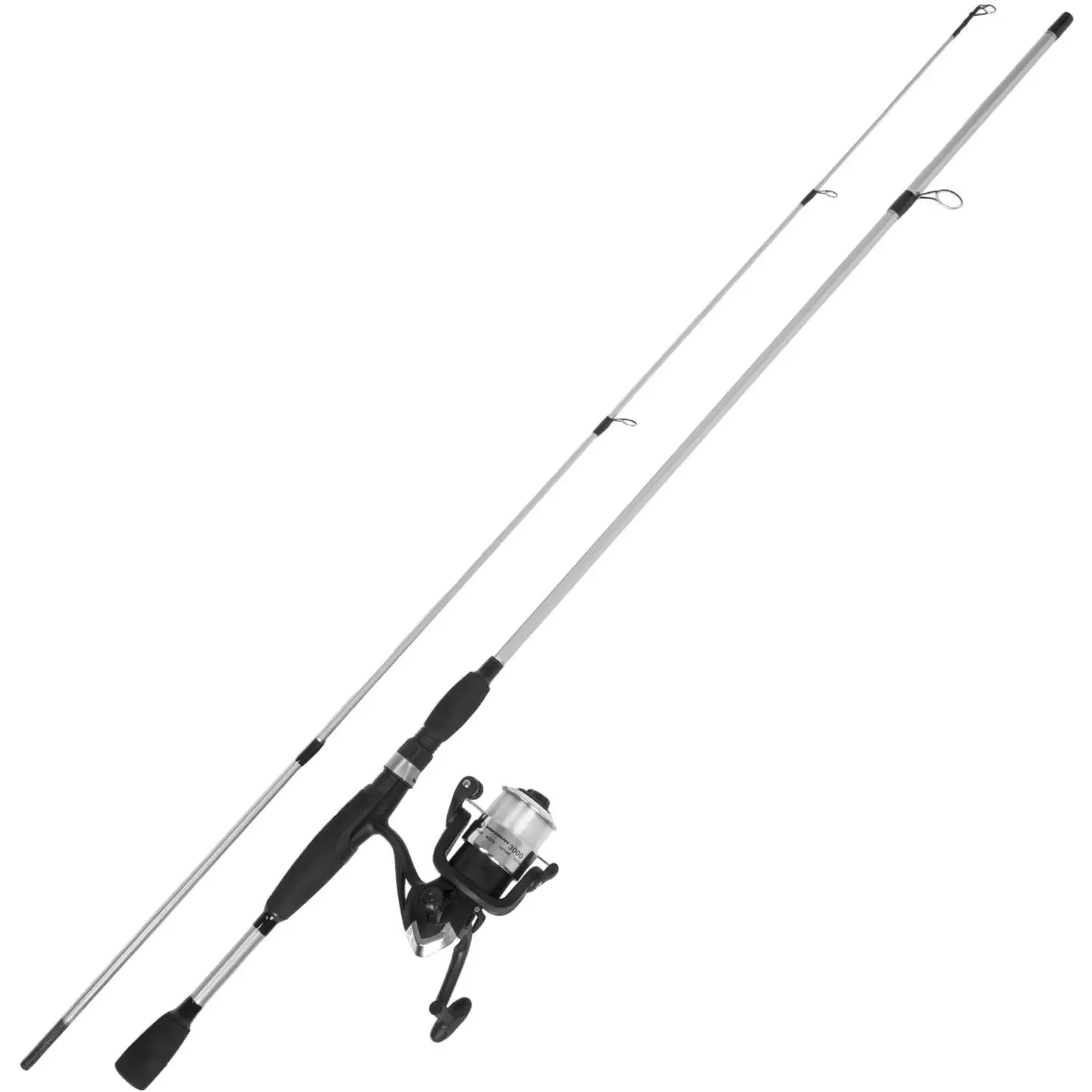 

Rod and Reel Combo, Spinning Reel Pole, Gear for Bass and Trout , Silver – Lake