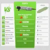 500W Electrical Mini Heat Gun Handheld Hot Air Gun Dual Temperature Setting 500°C for DIY Craft Embossing Shrink Wrapping PVC 5