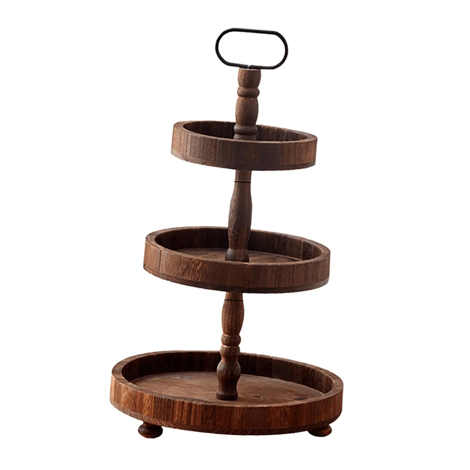 3-Tier Wooden Cake Stand 3