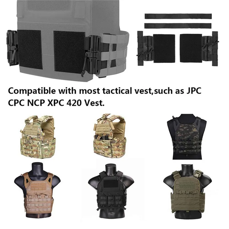 Tactical Quick Removal Vest Buckle Set Durable Quick Release System Kit for JPC CPC NCP XPC 6094 420 Vest Accessories