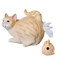 Funny Cat Tissue Holder Cute Cat Butt Tissue Box For Bathroom Bedroom Resin Facial Paper Dispenser For vanity Dresser Nightstand 1