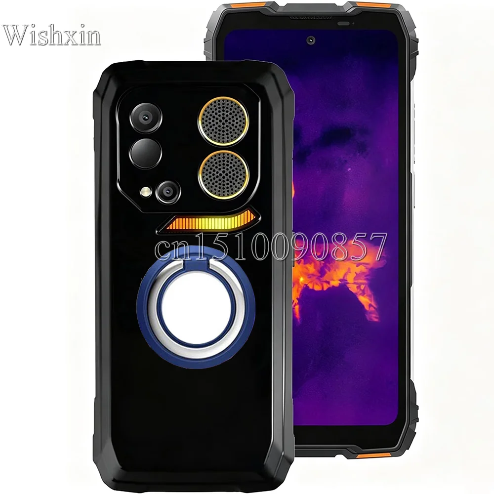 Ring Holder Shockproof Soft TPU Kickstand Case