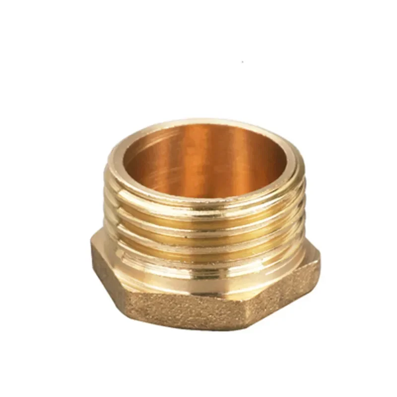 Copper 1/8" 1/4" 3/8" 1/2" 3/4" 1" Male Thread/Female Thread Brass Pipe Hex Head End Cap Plug Fitting Coupler Connector Adapter