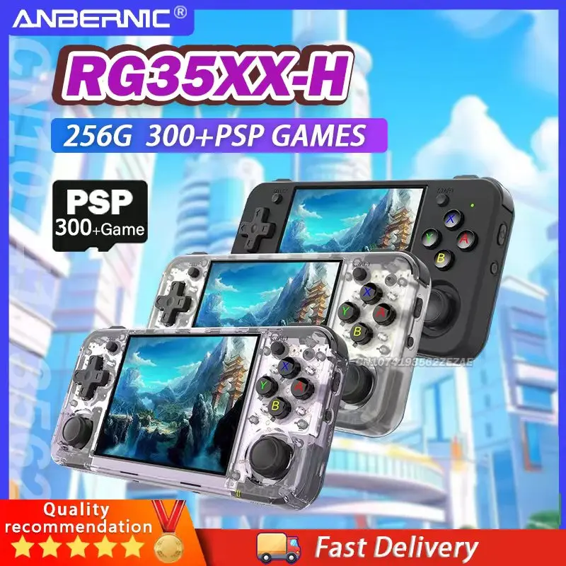 

ANBERNIC RG35XX H Hand-held Consoles 3.5-inch IPS Screen Retro Game Linux System Portable Console HDMI TV Output PSP Game