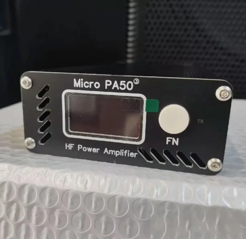 Micro PA50-3 50W 3.5MHz-28.5MHz 1.3inch OLED Screen Intelligent Shortwave HF Power Amplifier SWR Meter LPF Filter update PA50 + shortwave antenna