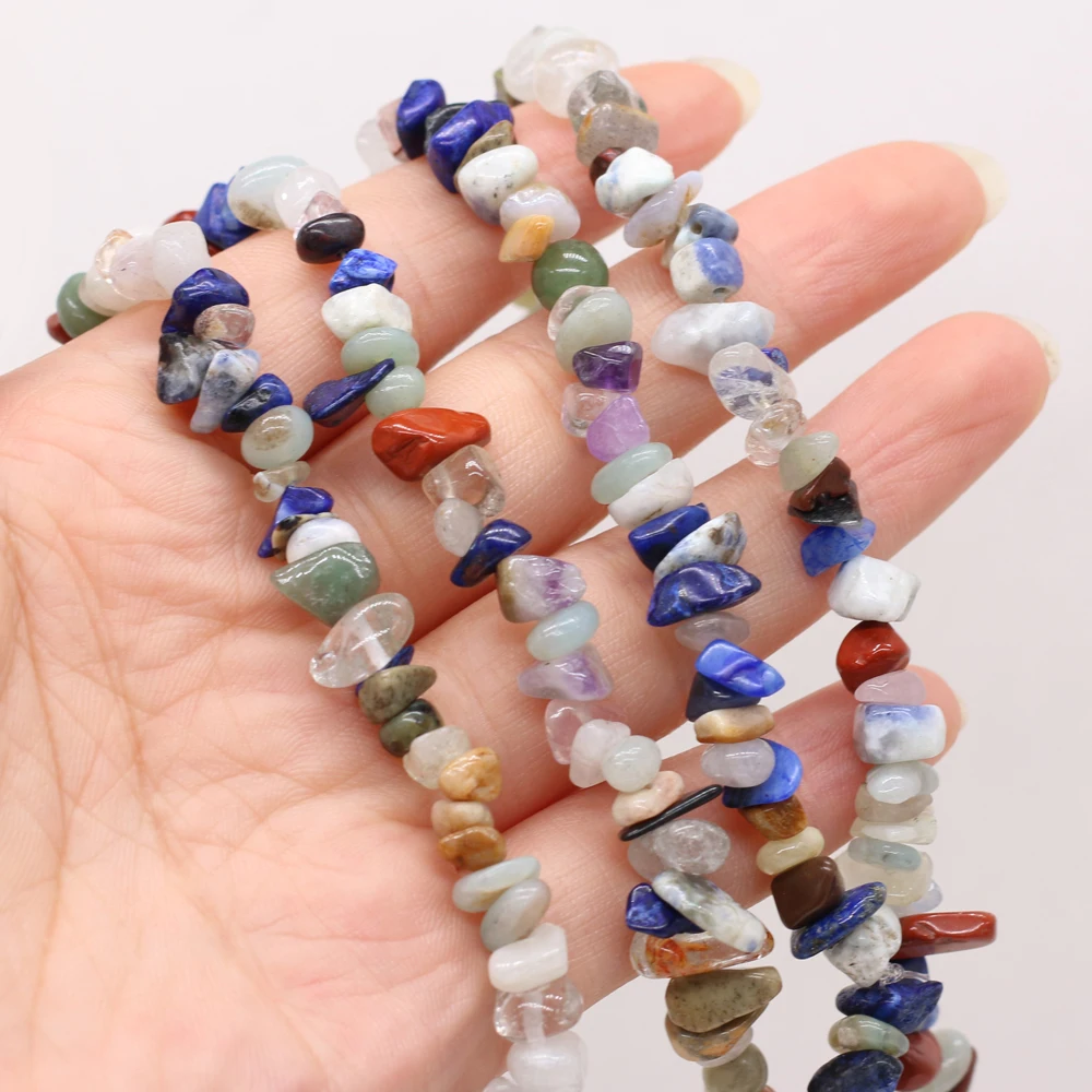 

Natural Stone Beads irregularity Shape Mix-Color Gravel Loose Beaded For Jewelry Making DIY Bracelet Necklace Accessories