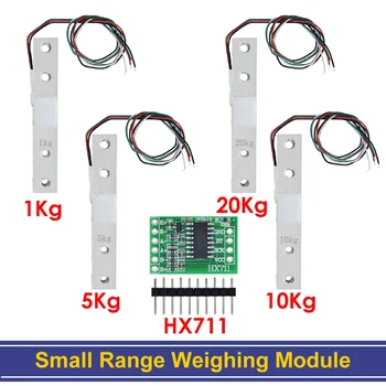 TZT 로드 셀 전자 체중계 알루미늄 합금 계량 압력 센서, HX711 AD 모듈 무게추 센서, 1kg, 5kg, 10kg, 20kg