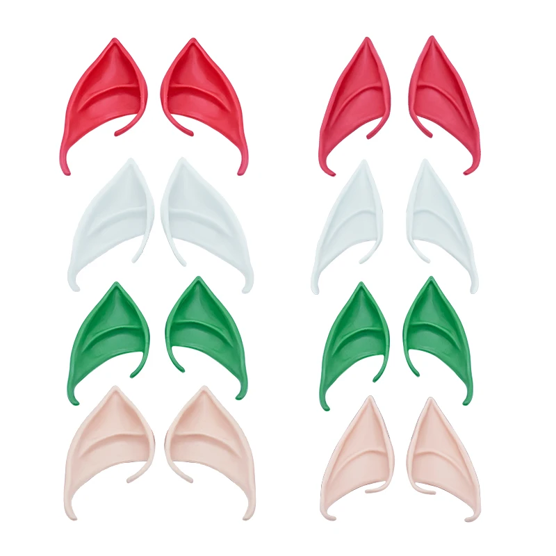 2020 Hot Selling 1 Pair Latex Elf Ears Pointed Cosplay Mask For Halloween Masquerade Party Costumes 2