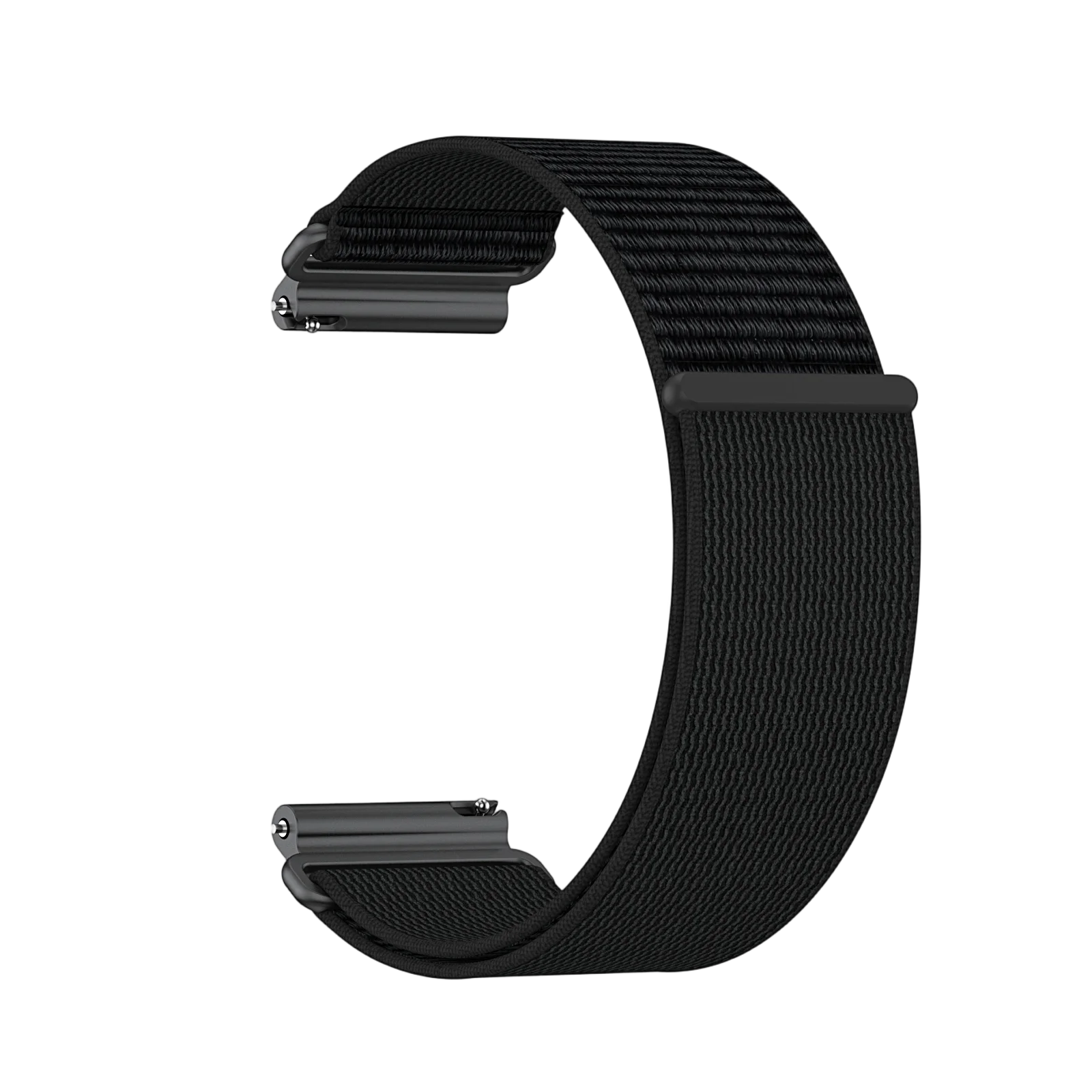 Premium Secure-Fit 24mm Nylon Strap with Metal Connector - Breathable & Durable Replacement Band