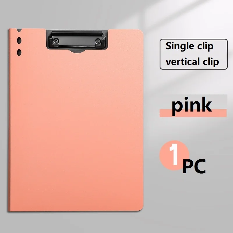 A4 File Folder & Clipboard with Writing Pad and Double Board Clip - Office & School Organizer