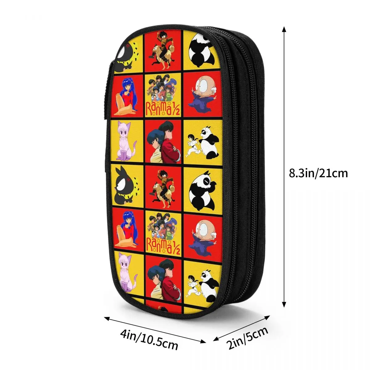 사랑스러운 P Chan Pigs Ranma 애니메이션 연필 케이스 어린이를위한 학교 펜 상자 연필 가방 문구 용품 펜 홀더 가방