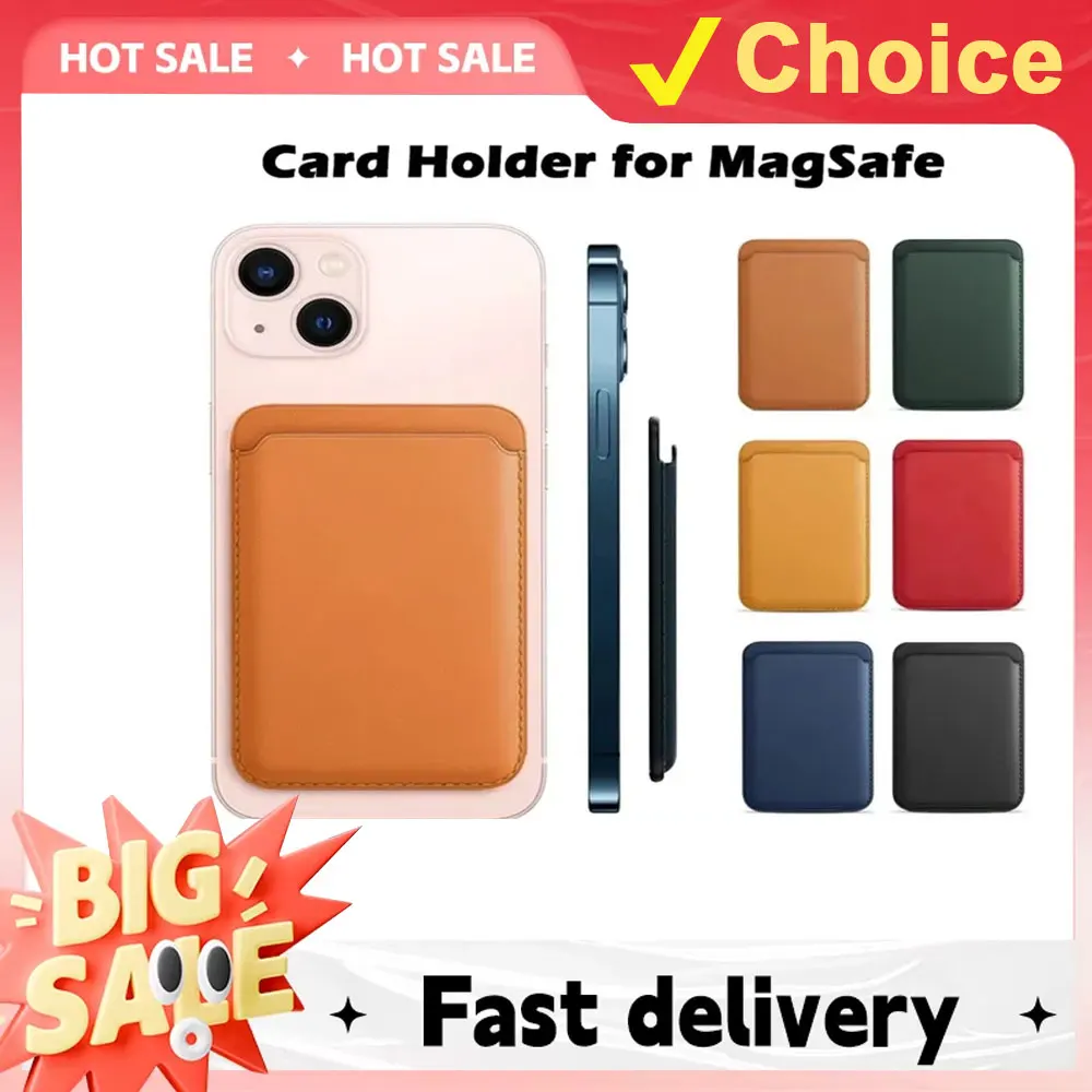 Premium Magnetic Leather Wallet Phone Case - Elegant Card Holder Bag Cover Accessory