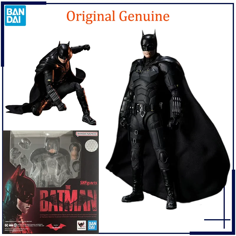Originale Genuine S.H. Figuards 2022 The Batman Robert Pattinson Bandai Anime Model Toys Action Figure Gifts Ornamenti Da Collezione
