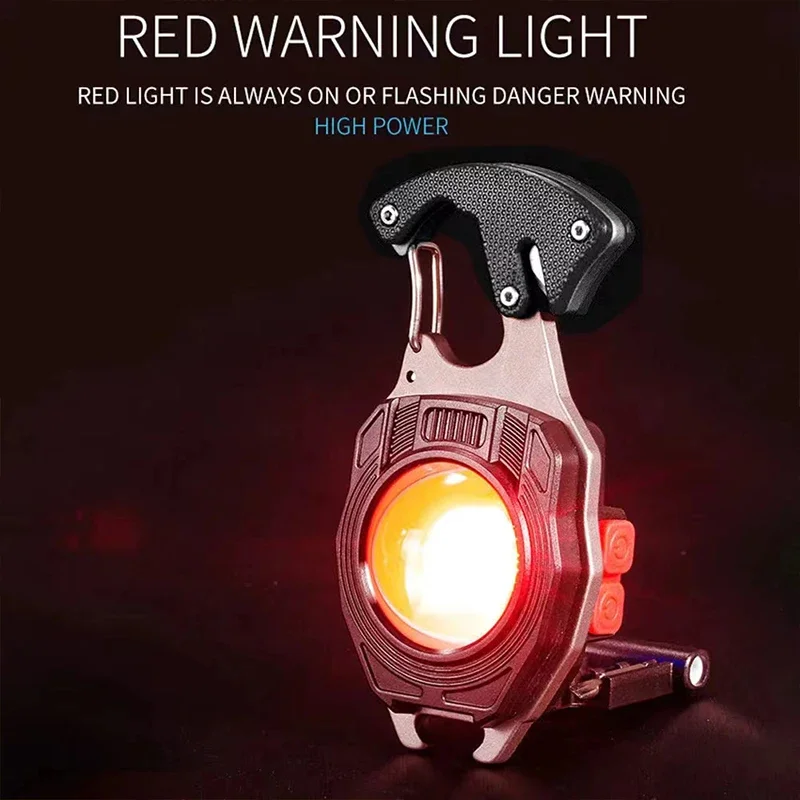 Mini Torcia Led Ricaricabile Emergenza Portachiavi USB Luce Portatile Campeggio Le162