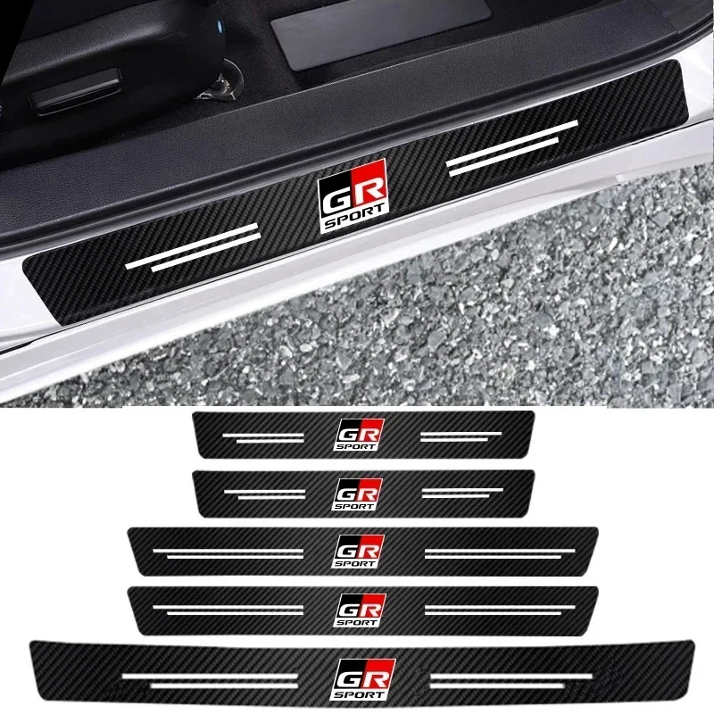 Auto Posteriore Tronco Paraurti Pellicola Decalcomanie Davanzale Della Porta Protector Sticker Per Toyota Gr Sport Gazoo Racing Corolla Camry Rav4 Aqu