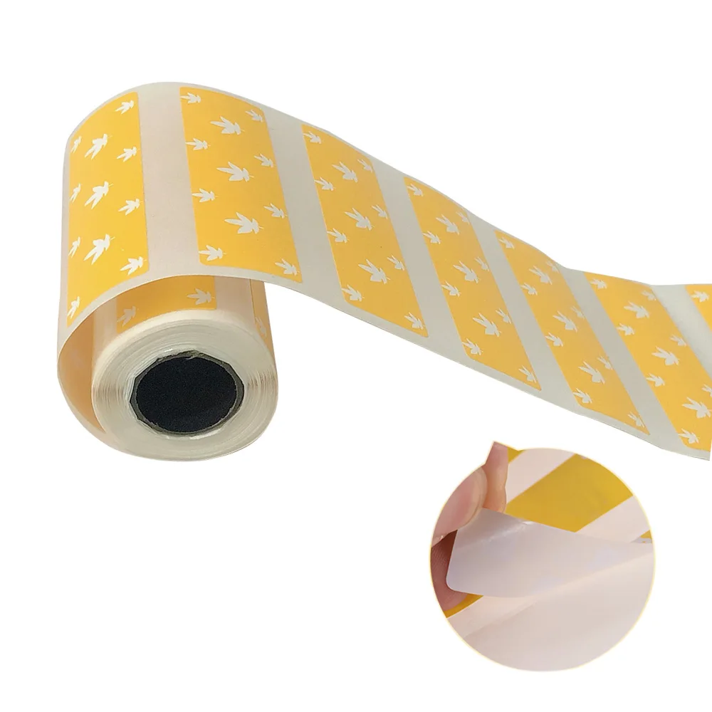 3 롤 직접 열 라벨 롤 57*30mm 강력한 접착 스티커 PeriPage A6 포켓 BT 열전 사 프린터 용 투명 인쇄