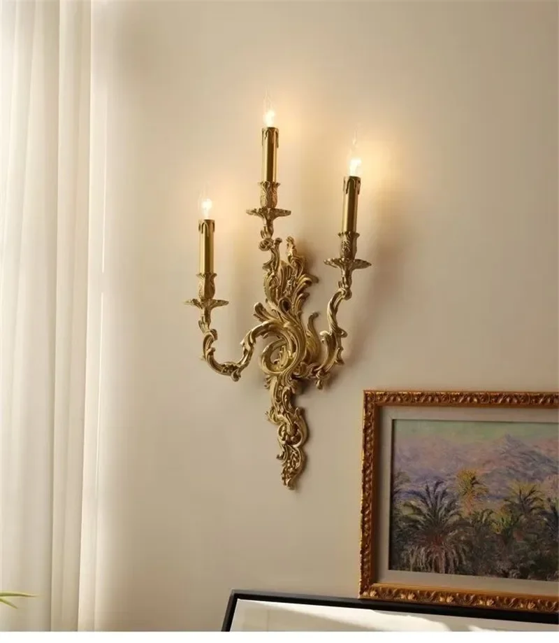 French Brass Wall Lamp 3