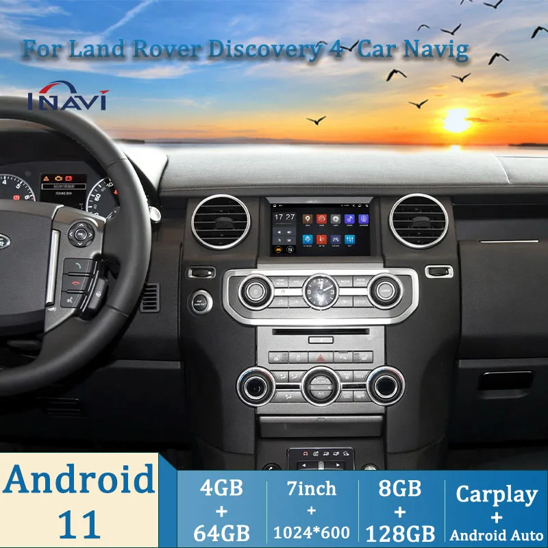 

7-inch Original Car Style For 2011-2016 Land Rover Discovery 4 / LR4 Multimedia Player Radio Carplay GPS Navigation Android 11