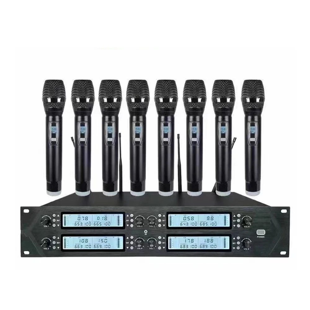 CK800 8WD Quattro 8 채널 휴대용 디지털 무선 마이크 시스템, 핸드헬드, 콰트로 마이크로폰