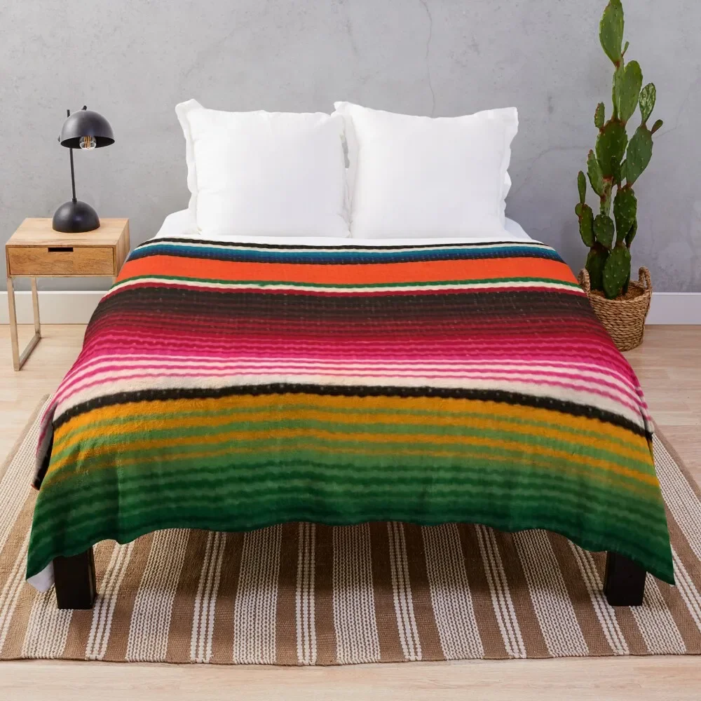 

BEAUTIFUL MEXICAN SERAPE Throw Blanket Blankets Sofas Of Decoration Fluffys Large Bed Soft Blankets