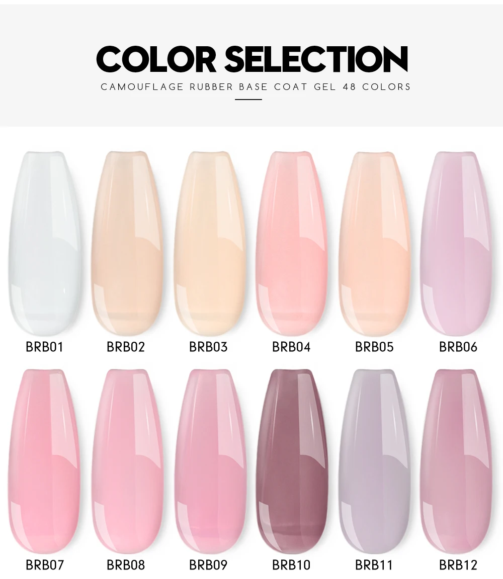 Beautilux Camouflage Rubber Base Coat Gel Milk Base For Nails White Beige Gels Nail Polish Semi Permanent Nails Ridge Filler10ml