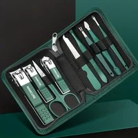 Ensemble de manucure en acier inoxydable, Kit de beauté Portable avec coupe-ongles, ciseaux, limes, outils idéaux pour coupe-ongles, 6/9 pièces 4