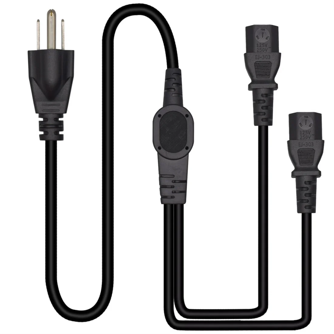 JORINDO etl 2  C13  ǥ 3  ÷, Nema5-15P 2  C13,3m/9.8ft   ڵ