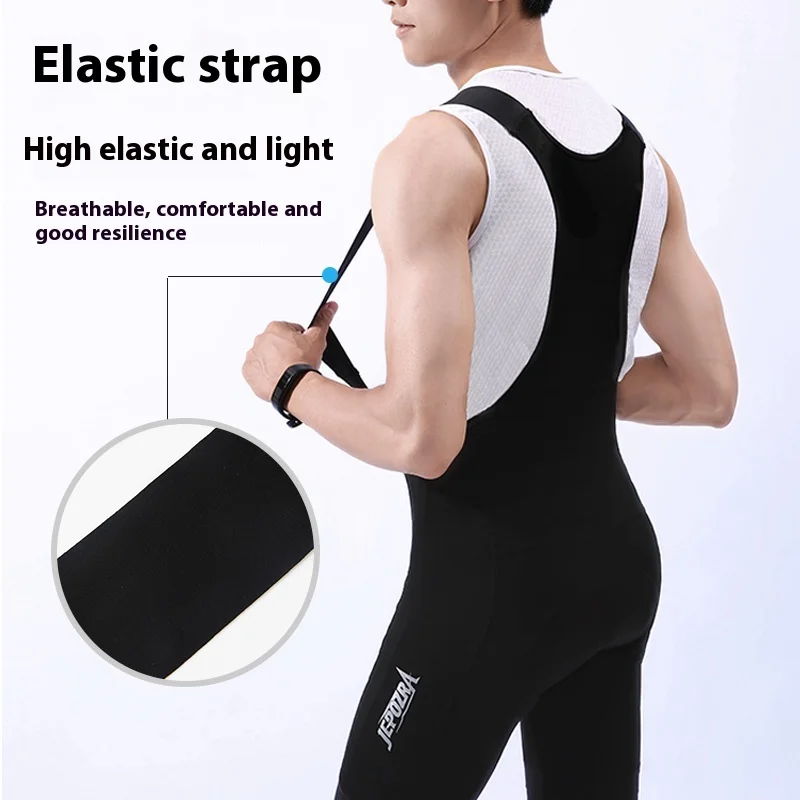 2024 Men's Cycling Bib Shorts Road Bike Bibs Bicycle Tights Cycling MTB Bib Pants with 6 Hours Padded  Padding 3