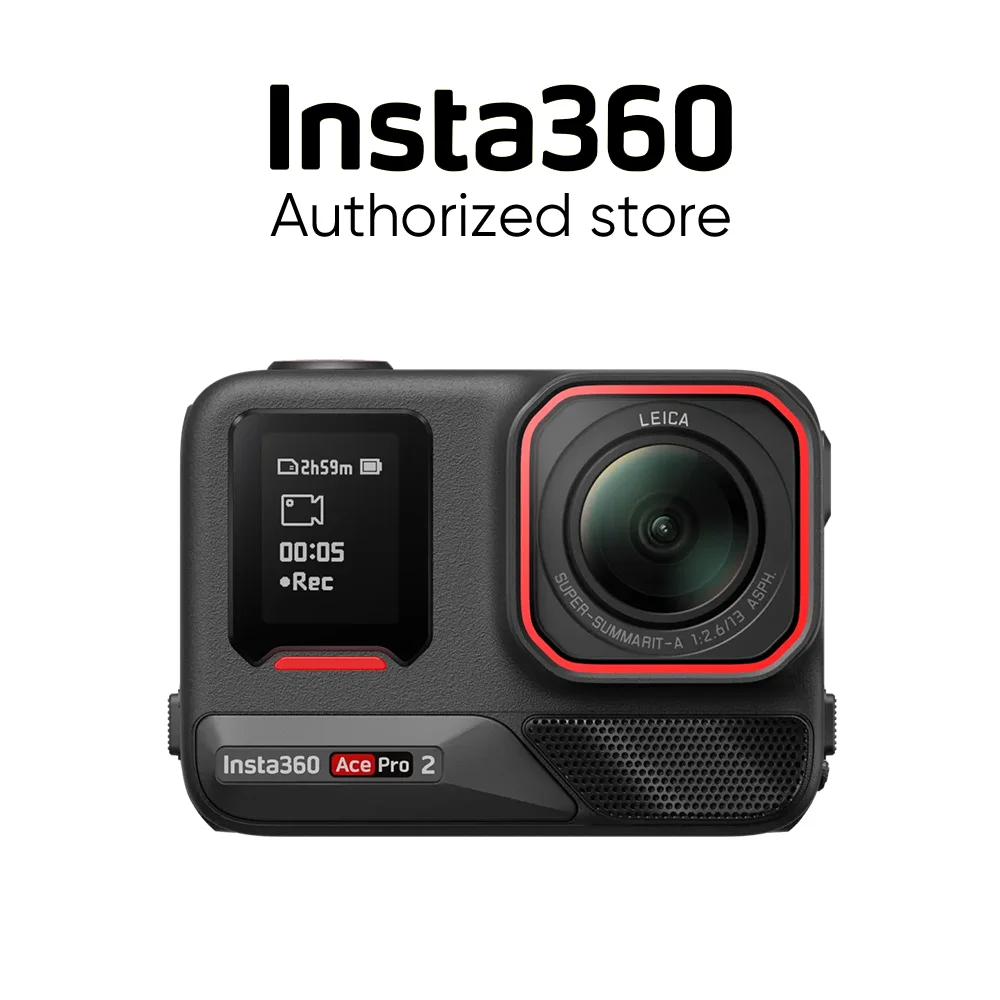 Action Camera Insta360 ACE PRO 2 Single Battery Bundle 8K AI-Powerd 2.5" Flip Touchscreen Groundbreaking Dual AI Chip