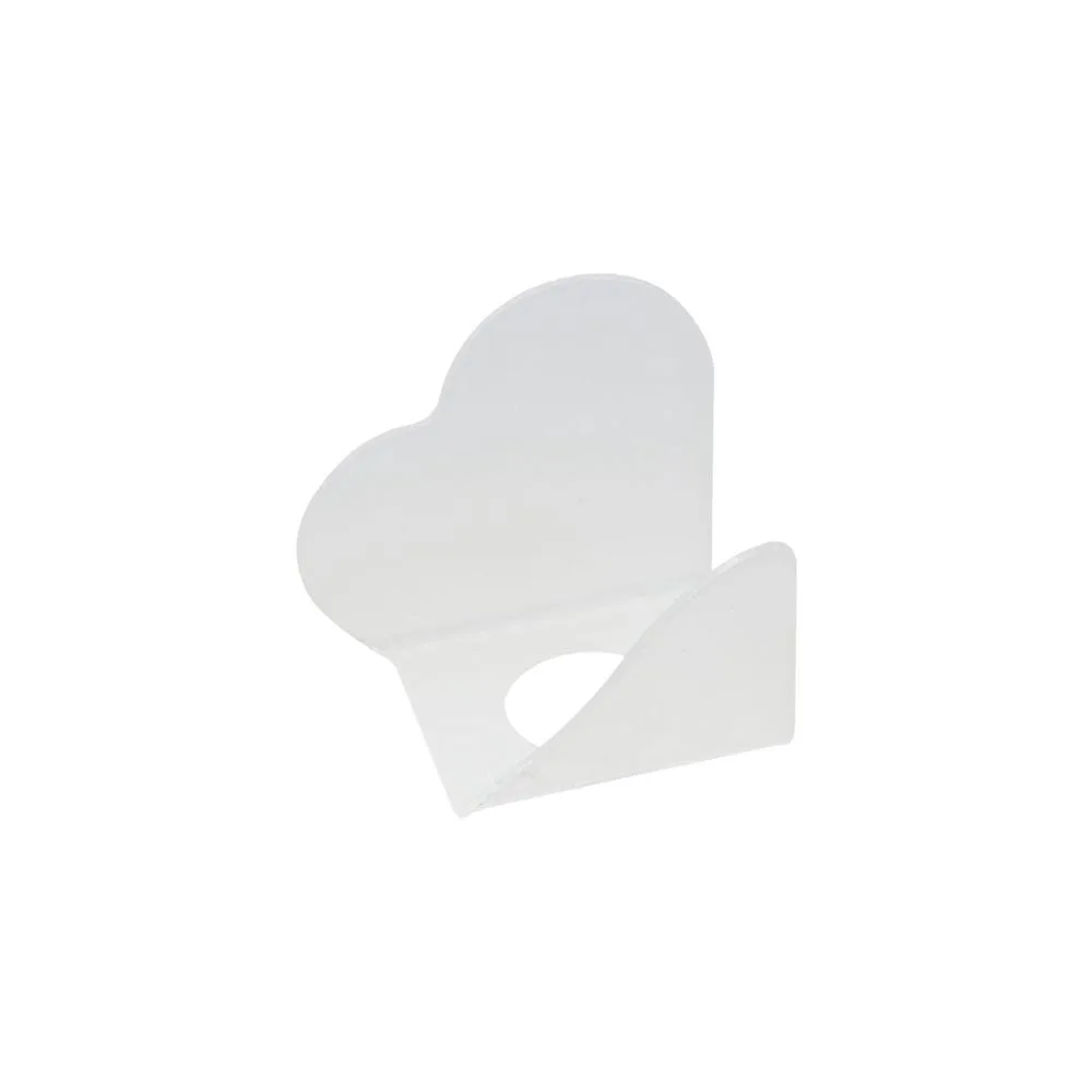 Portable Transparent Palette Lightweight Acrylic Handheld Foundation Mixing Palette Heart-shaped Reusable Paint Men nail art palette