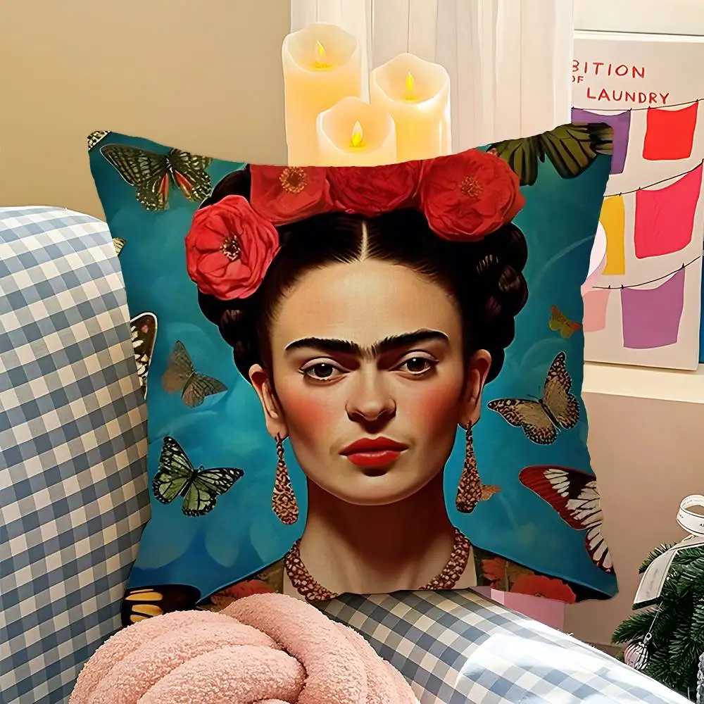 F-Frida K-Kahloes 아트 베개 쿠션 커버 베개 커버 거실 소파 홈 장식 맞춤형