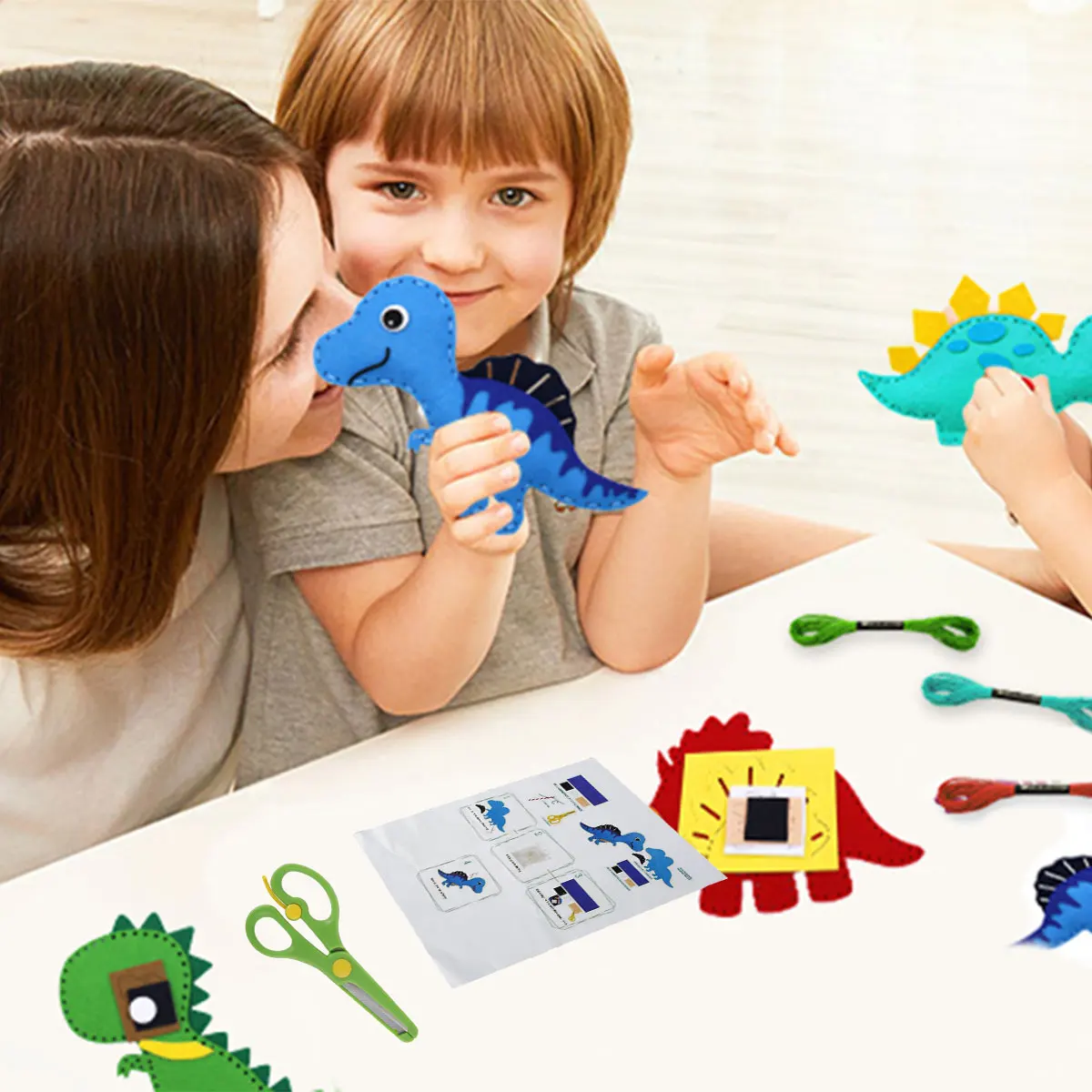 Craft Toys Kids Sewing Kit Felt Animals Handmade Sewing Set Educational Toys