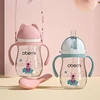 Oberni kids learning water bottle have gravity ball for children with straw drinking sippy cup suitable for boy and girls 1
