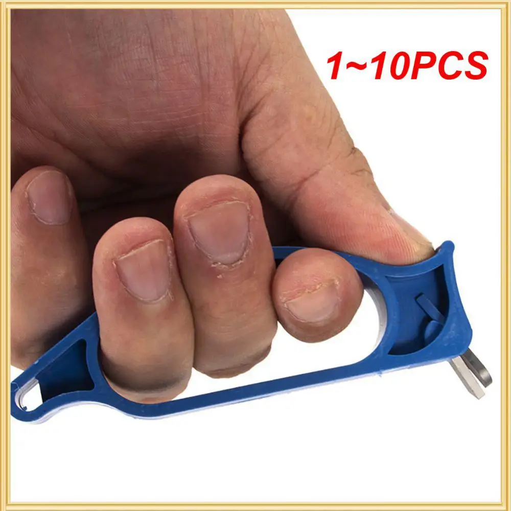 

1~10PCS Spiral Drilling Bit Fishing Tackles Portable Fishing Tools Ice Drill Sharpener Blue Fishing Accessories