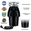 Eco Logic 1/2 HP Garbage Disposal with Brushed Nickel Sink Flange 10-US-EL-7-DS-3B-BN 2