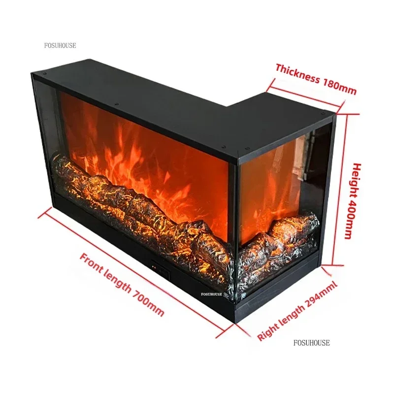 เตาผิงสไตล์นอร์ดิกหรูหราสำหรับตกแต่งบ้าน ห้องพัก มุมห้อง เตาผิงฝังในตัว เตาผิงตกแต่งห้องนั่งเล่นที่สร้างสรรค์ 1