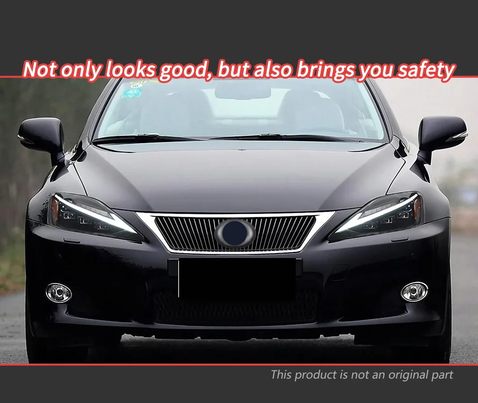 AKD Head Lamp for Lexus is250 LED Headlight 2006-2012 Headlights is300 is350 DRL Turn Signal High Beam Angel Eye Projector Lens
