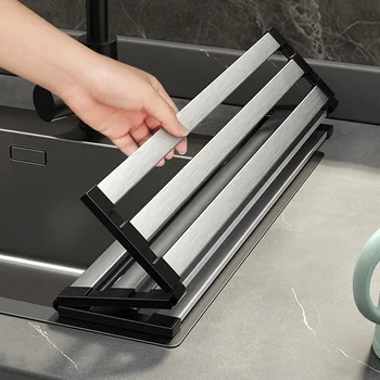 Retractable Stainless Steel Sink Rack 1