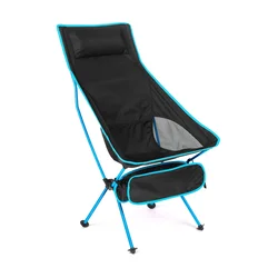 Ultralight Portable Folding Chair (Long - light blue)