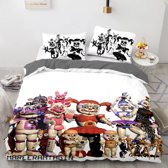 Five Nights at Freddy's Bedding Set Twin Bed in a Bag with Bonus Tote, 5  Piece 