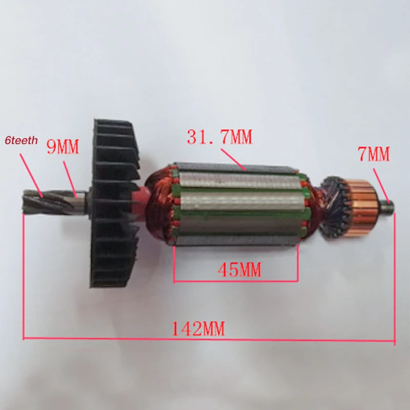 

AC 220-240v Hammer Impact Drill Accessories for Makita HR2410 Rotor Armature Stator Replacement