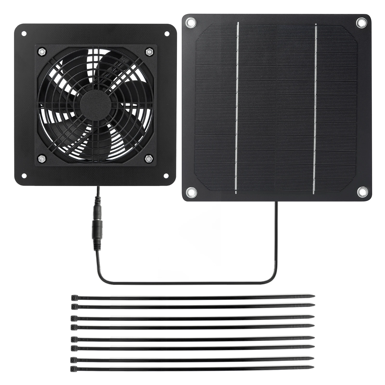 Solar 5W Exhaust Fan Energy-saving Wall Mounted Vent Fans Anti