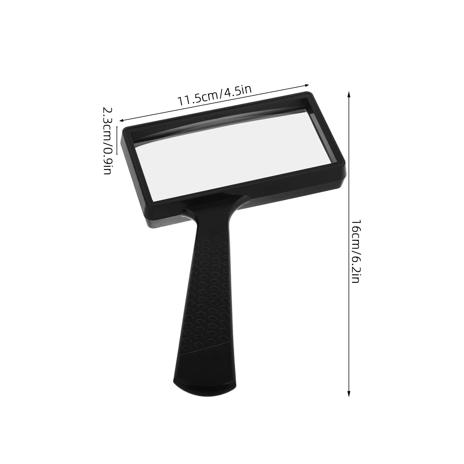 2개입 3배율 직사각형 확대경, 노인 독서용, 큰 글자, 저시력, 황반경화증, 공예, 보석 감상, 취미용