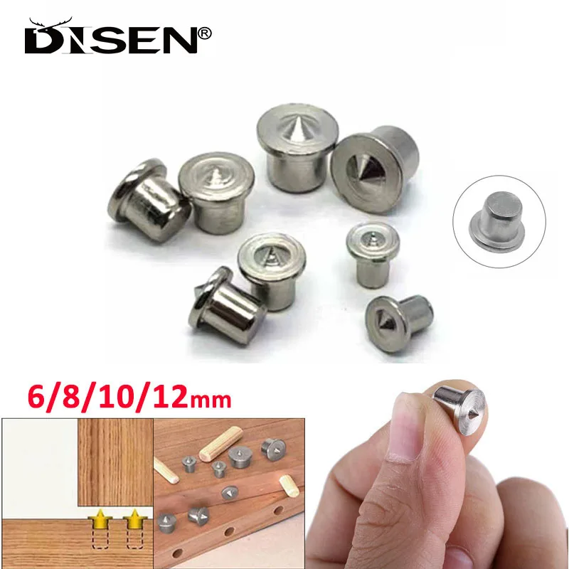 Panel Furniture Positioning Carpentry Log Dowel Tips Round Log Pin DIY Locator Wooden Pin Center Punching Accessories