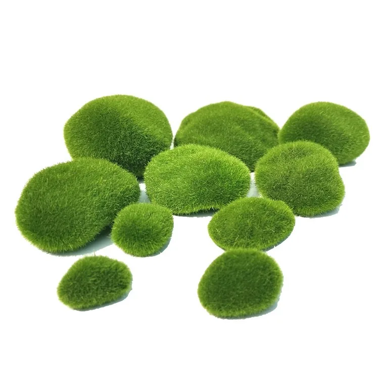 Artificial Moss Rocks for Home Garden Flower Pot Decoration Creative Crafts 10Pcs