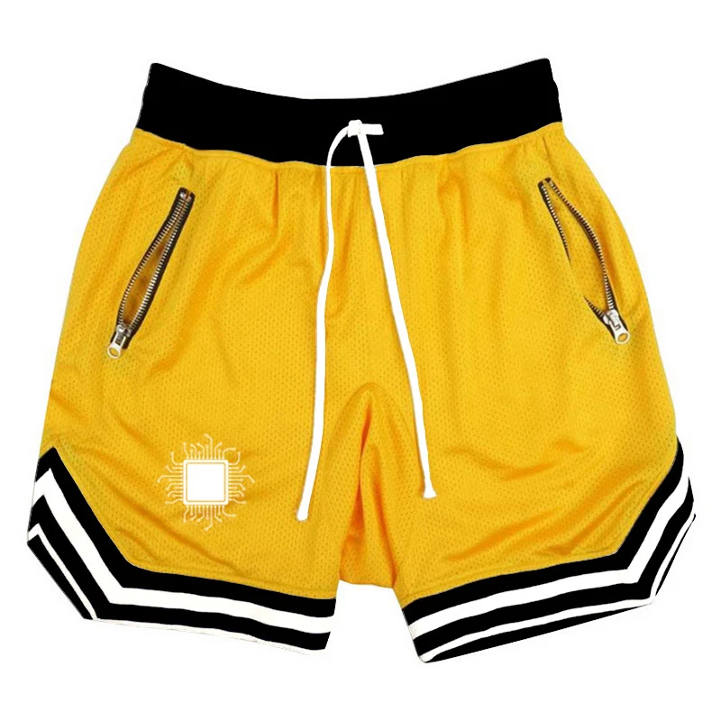 Mens Siwmwear 2023 New CPU Processor Circuit Diagram Hot Summer Swim Trunks Sport Gym Running Shorts Male Beachwear