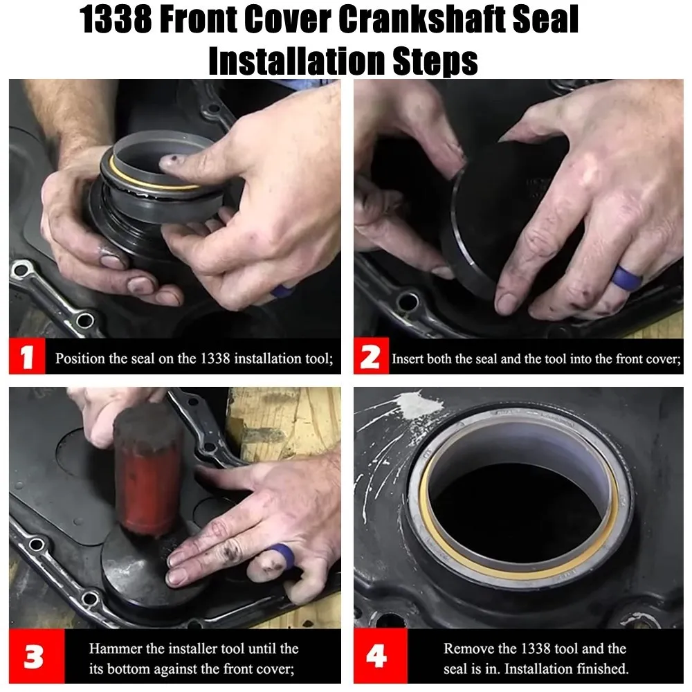 Front Cover Crankshaft Seal Car Installation Tools?For Dodge Cummins Diesel 3.9L 5.9L 6.7L 1989-2016?Engines Replace
