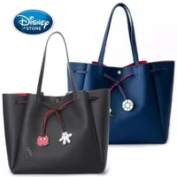 Disney Co Branded Big Opening Women Handbag PU Leather Mickey Donald Duck Drawstring Handheld College Girl Shoulder Backpack 1